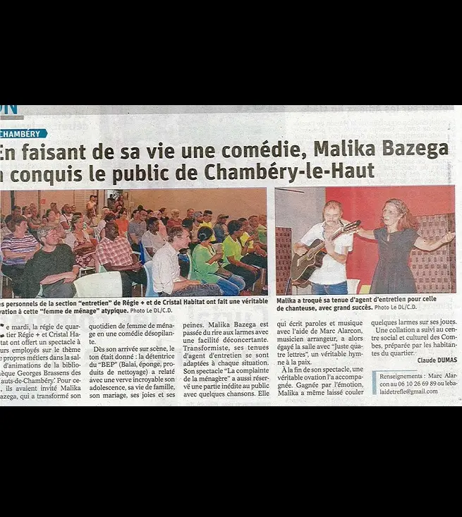 Article de Chambéry le haut